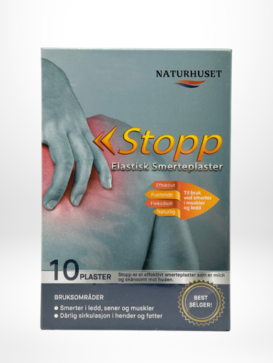 Smerteplaster Stopp Elastisk - 10 stk Smerteplaster Stopp Elastisk - 10 stk